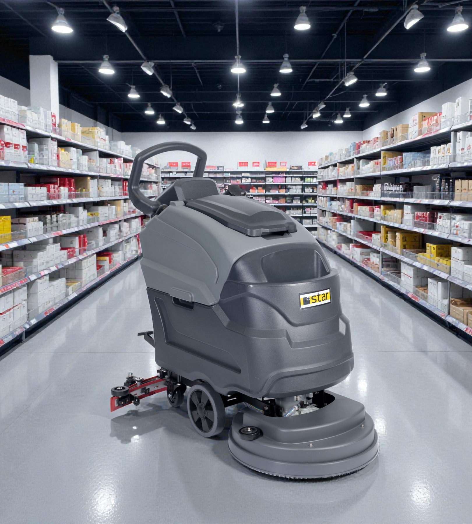 Binilebilir Yer Yıkama ve Temizlik Arabası