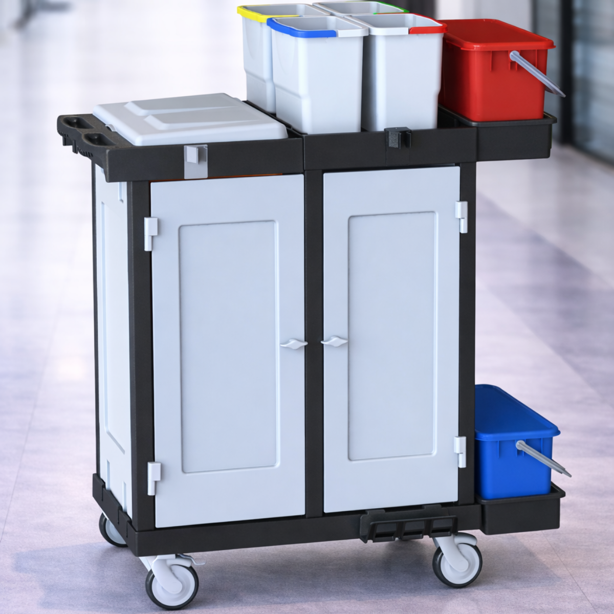 STAFF C 111 SD2Y2 Profesyonel Tam Kapalı ve Çift Yan Kova İstasyonlu Servis Arabası