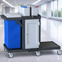 STAFF C 451 1D Profesyonel Hibrit Servis Arabası: Kilitlenebilir Güvenlik ve Geniş Taşıma Platformu
