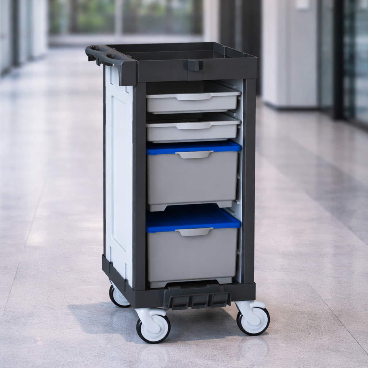 STAFF C 041 0D3BT2T2 Profesyonel Çok Amaçlı Temizlik Arabası