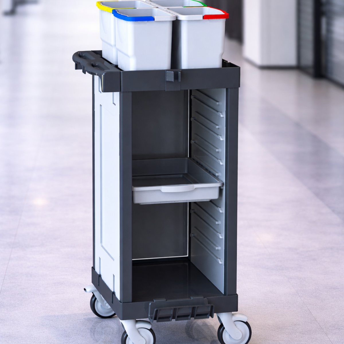 STAFF C 041 Profesyonel Modüler Temizlik ve Servis Arabası Serisi