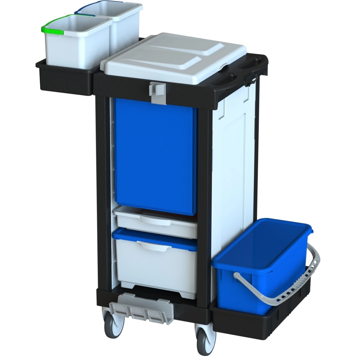 STAFF C 041 BTYC1 Profesyonel Modüler Temizlik ve Atık Toplama Arabası