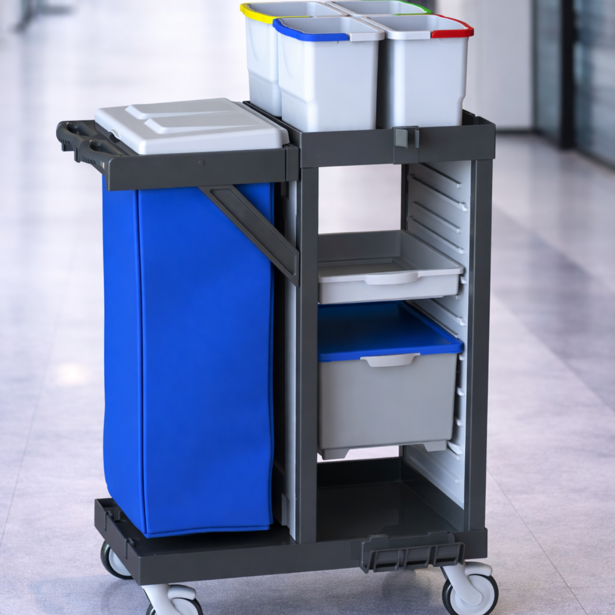 STAFF C 111 BT Profesyonel Hibrit Temizlik ve Atık Yönetimi Arabası