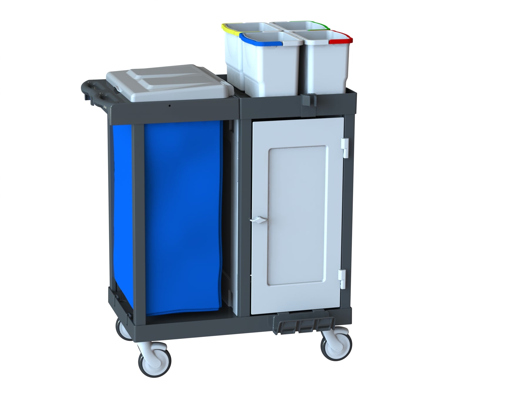 STAFF C 111 SD Profesyonel Atık Toplama ve Kapalı Bölmeli Servis Arabası