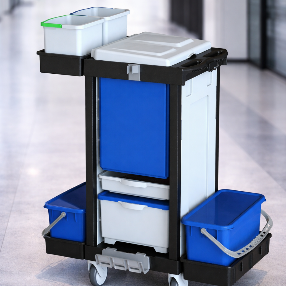 STAFF C 041 BTYC1 Profesyonel Modüler Temizlik ve Atık Toplama Arabası