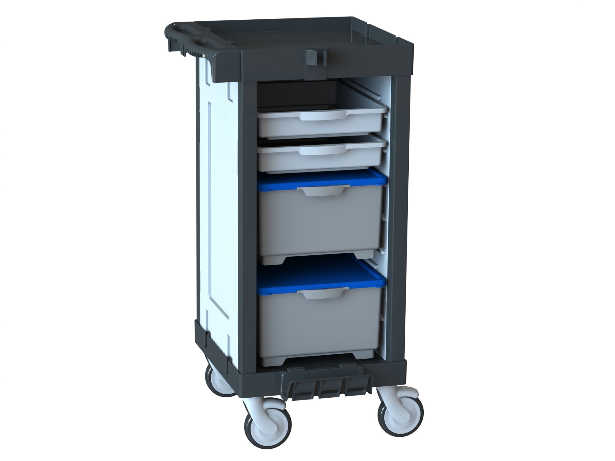 STAFF C 041 0D3BT2T2 Profesyonel Çok Amaçlı Temizlik Arabası