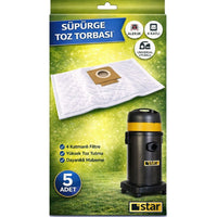 Büyük Boy Tip Elektrikli Süpürge Toz Torbası (5 ADET)