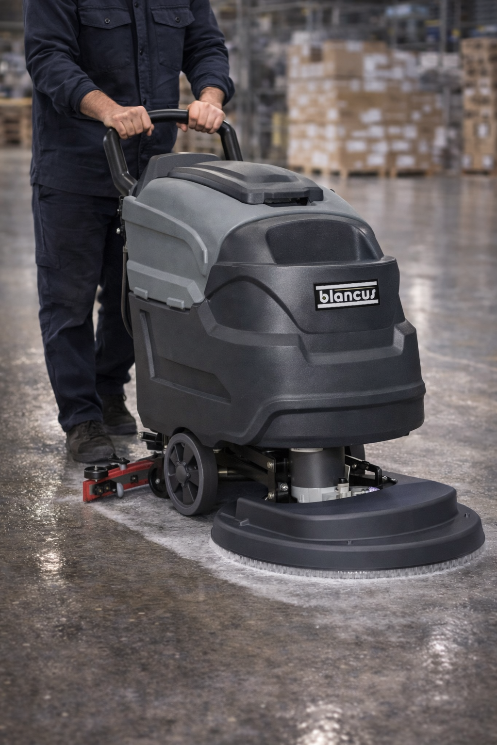 Akülü Arkadan İtmeli Yer Yıkama ve Temizleme Makinesi SC5100 B